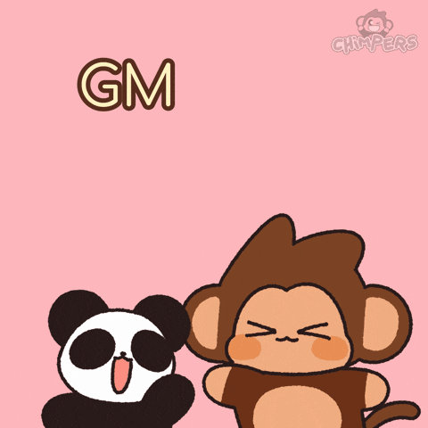 Good Morning Hello GIF by Chimpers