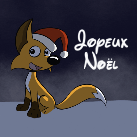 Christmas Fox GIF