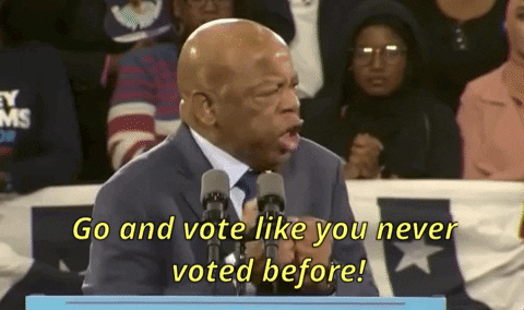 John Lewis Vote GIF by GIPHY News - Find & Share on GIPHY