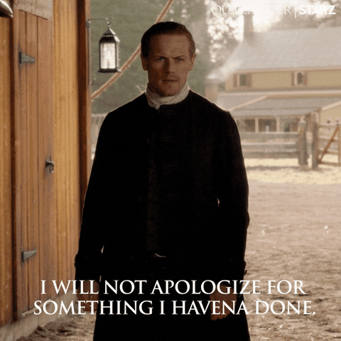 Apologize Sam Heughan GIF by Outlander