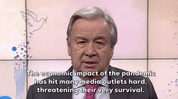 Antonio Guterres World Press Freedom Day GIF by GIPHY News