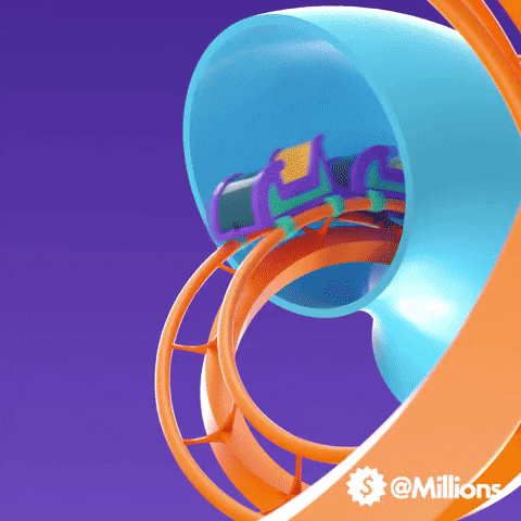 Roller Coaster Fun GIF by Millions