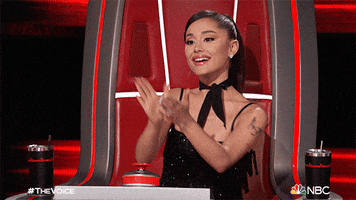 Happy Ariana Grande GIF by The Voice