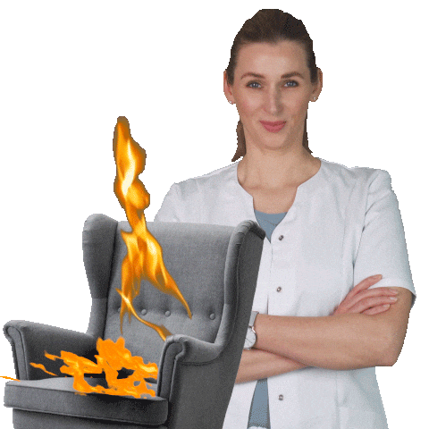 Burning On Fire Sticker by zweivorzwoelf