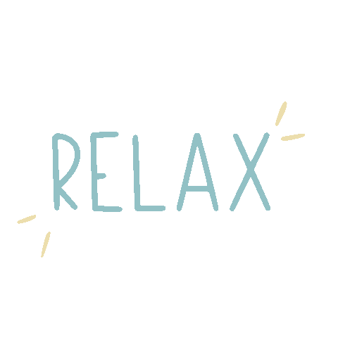 Typography Relax Sticker