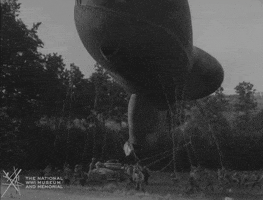NationalWWIMuseum black and white military landing footage GIF
