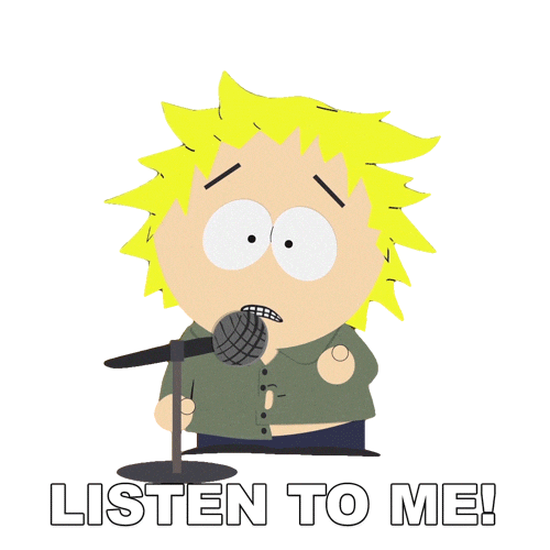 Listen To Me Shut Up Sticker by South Park