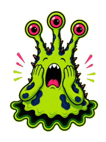 Omg Shocked Sticker