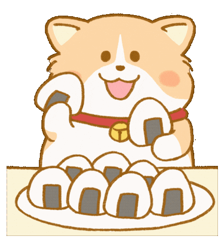 Corgi おにぎり Sticker
