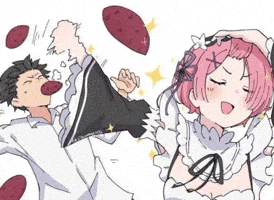 Re Zero Hair Flip GIF