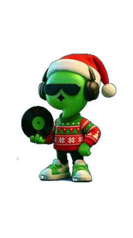 New Music Christmas Sticker