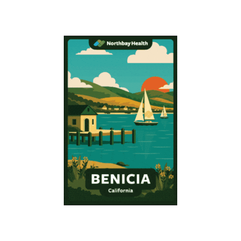 Benicia Sticker by Northbay Health