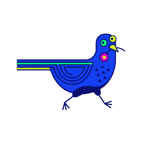Illustration Bird Sticker by Colony Digital