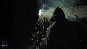 New Year Fireworks GIF by Storyful