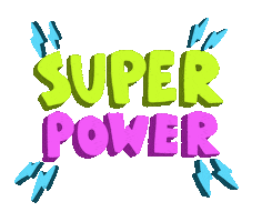Super Power Text Sticker