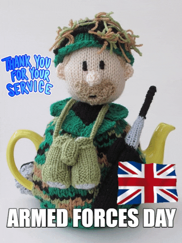 Armed Forces Teapot GIF by TeaCosyFolk