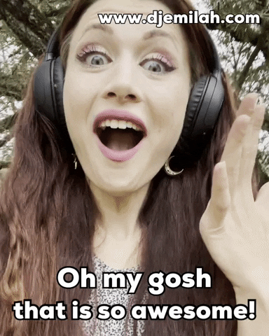 That Is So Awesome Oh My Gosh GIF by Djemilah Birnie