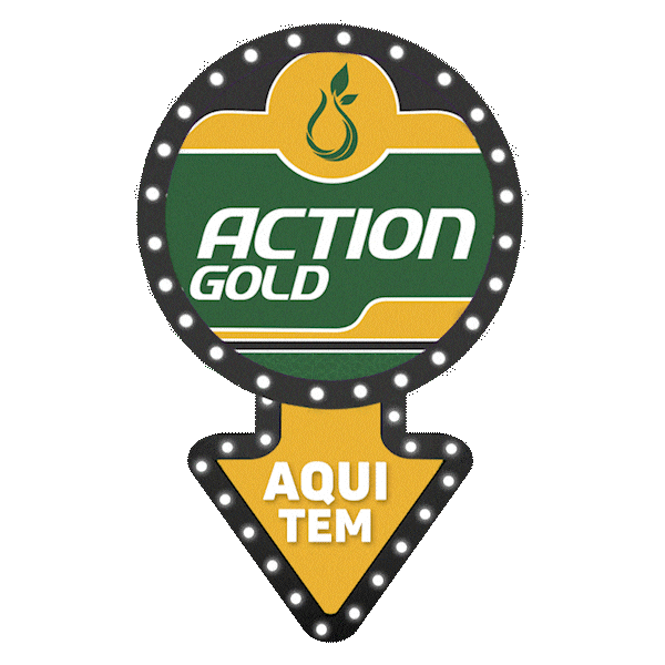 Action Gold Sticker by Grupo Solferti