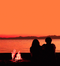 Beautiful Sunset Scenery Anime Aesthetic GIF  GIFDBcom