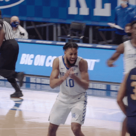 College Basketball Passion GIF by Kentucky Men’s Basketball. #BuiltDifferent