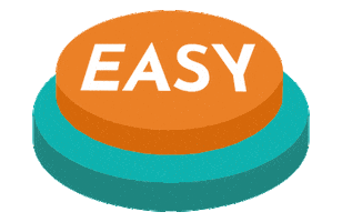 Easy Button Sticker by IBB Design Fine Furnishings