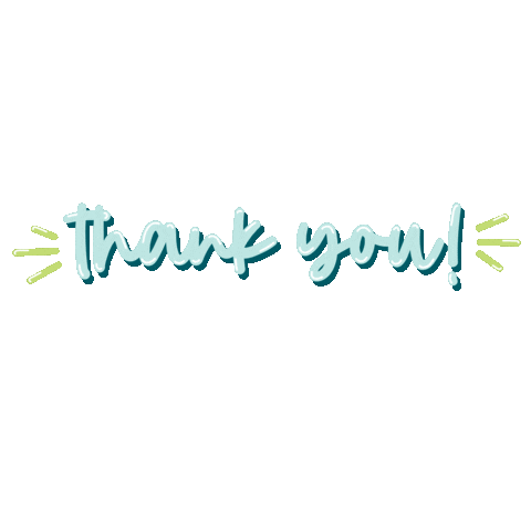 Sparkle Thank You Sticker
