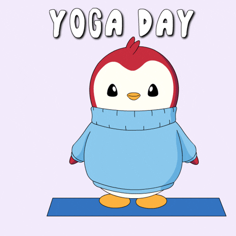 Fitness Stretching GIF by Pudgy Penguins