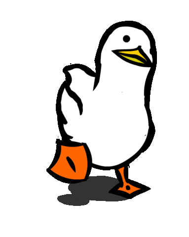 bird walking STICKER