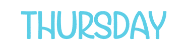 Thursday Sticker