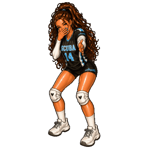 Usa Volleyball Scuba Sticker by volleyelle