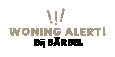 Woning Alert Sticker by Bij Barbel