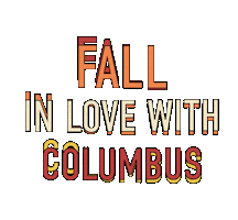 Columbus Ohio Fall Sticker by Experience Columbus