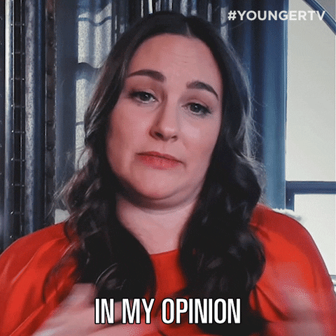In My Opinion GIF by YoungerTV - Find & Share on GIPHY