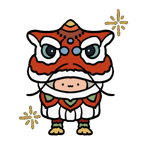 Chinese Dancing Sticker by Regina Awang