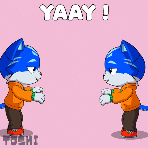 Happy Lets Go GIF by Toshithecat