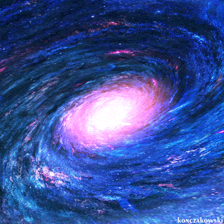 Aesthetic Pastel Galaxy Gif