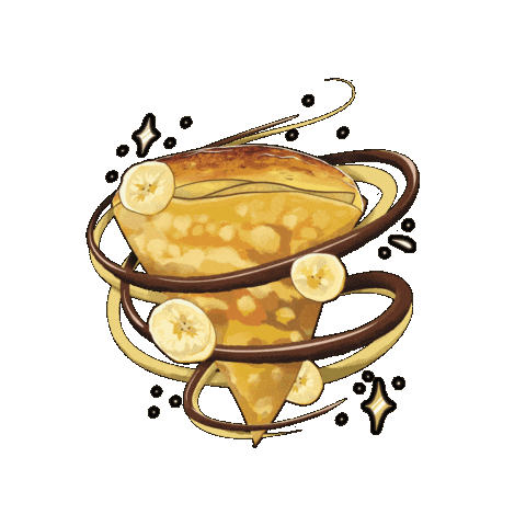 Christmas Market Crepes Sticker by Demetres