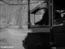Silent Film Car GIF by Det Danske Filminstitut