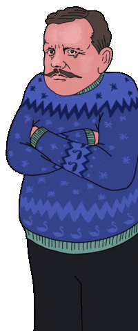 Jean Sibelius Winter Sticker