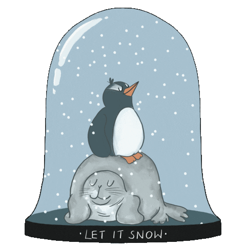 Let It Snow Sticker by Frankie
