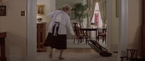 Image result for housekeeping mrs. doubtfire gif