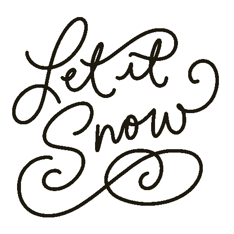 Let It Snow Christmas Sticker by Sheila Streetman