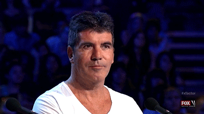Image result for simon cowell gif laughing"