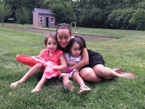 my wife and kids