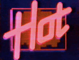 Text gif. Glowing retro text reads, 