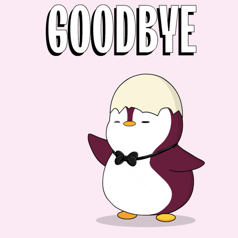 Bye Bye Goodbye GIF by Pudgy Penguins