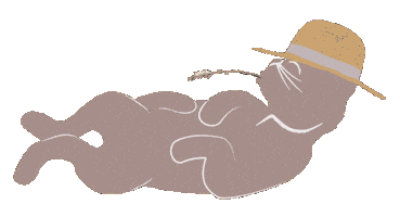 Cat Chilling Sticker by MjAMjAM Petfood