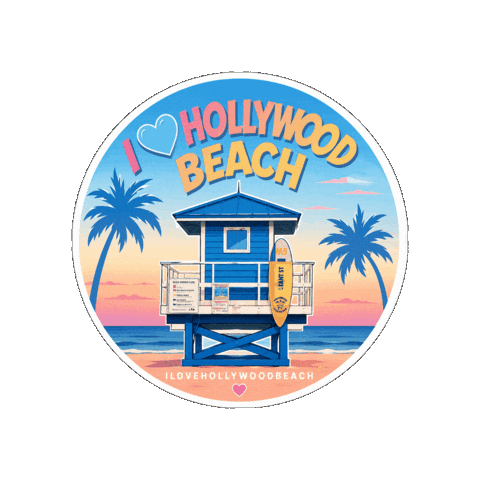Florida Hollywood Sticker