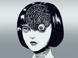 Junji Ito Spiral GIF by Karla Delakidd - Find & Share on GIPHY