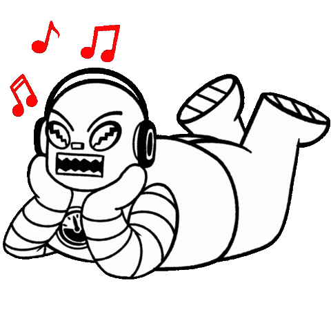 Vinyl Sticker by Lunchbox Records
